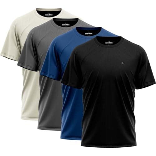 Kit 4 Camisas Dry-fit Sandrini Masculina Academia Treino Uv Tamanho M