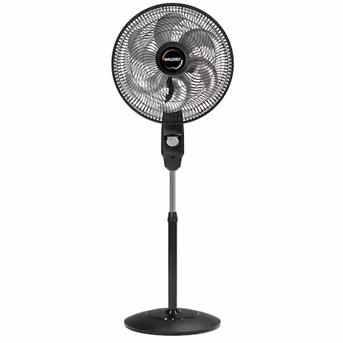 Ventilador de Coluna Mallory Éolo 40cm Preto e Grafite - 127V - 110V