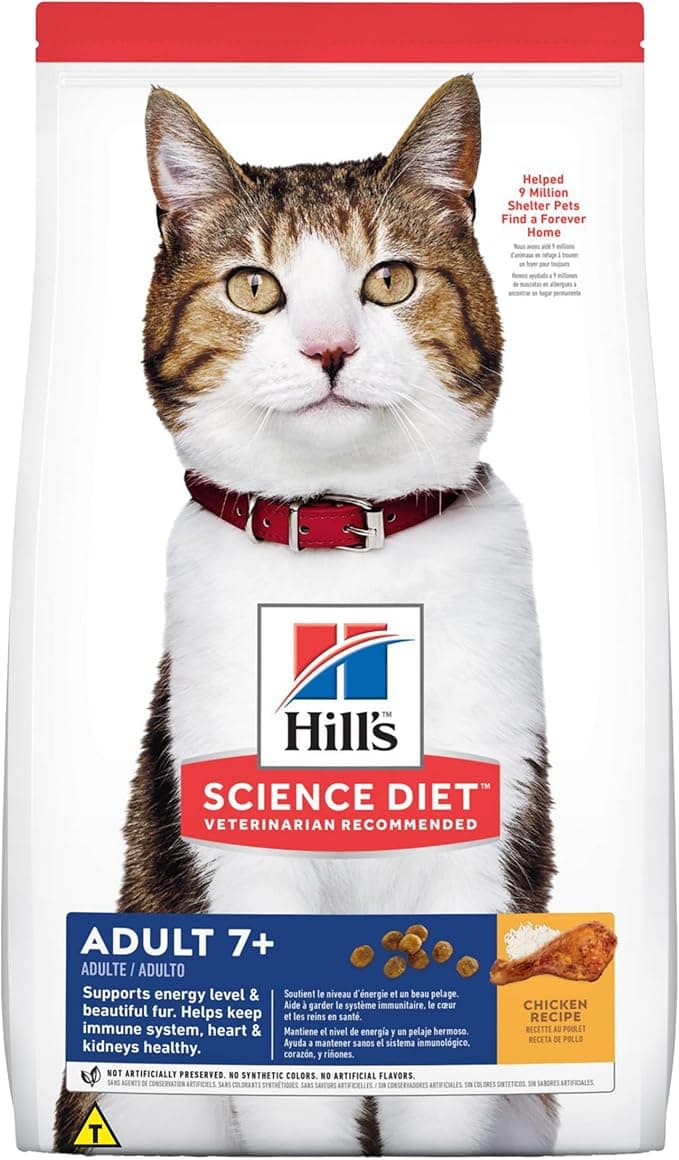 Ração Hill's Science Diet Adulto 7  para Gatos Idosos Sabor Frango 3.17kg