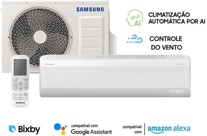 Samsung Ar-condicionado Split Inverter WindFree AI 24.000 BTUs Frio AR60F24D1AWNAZ Branco