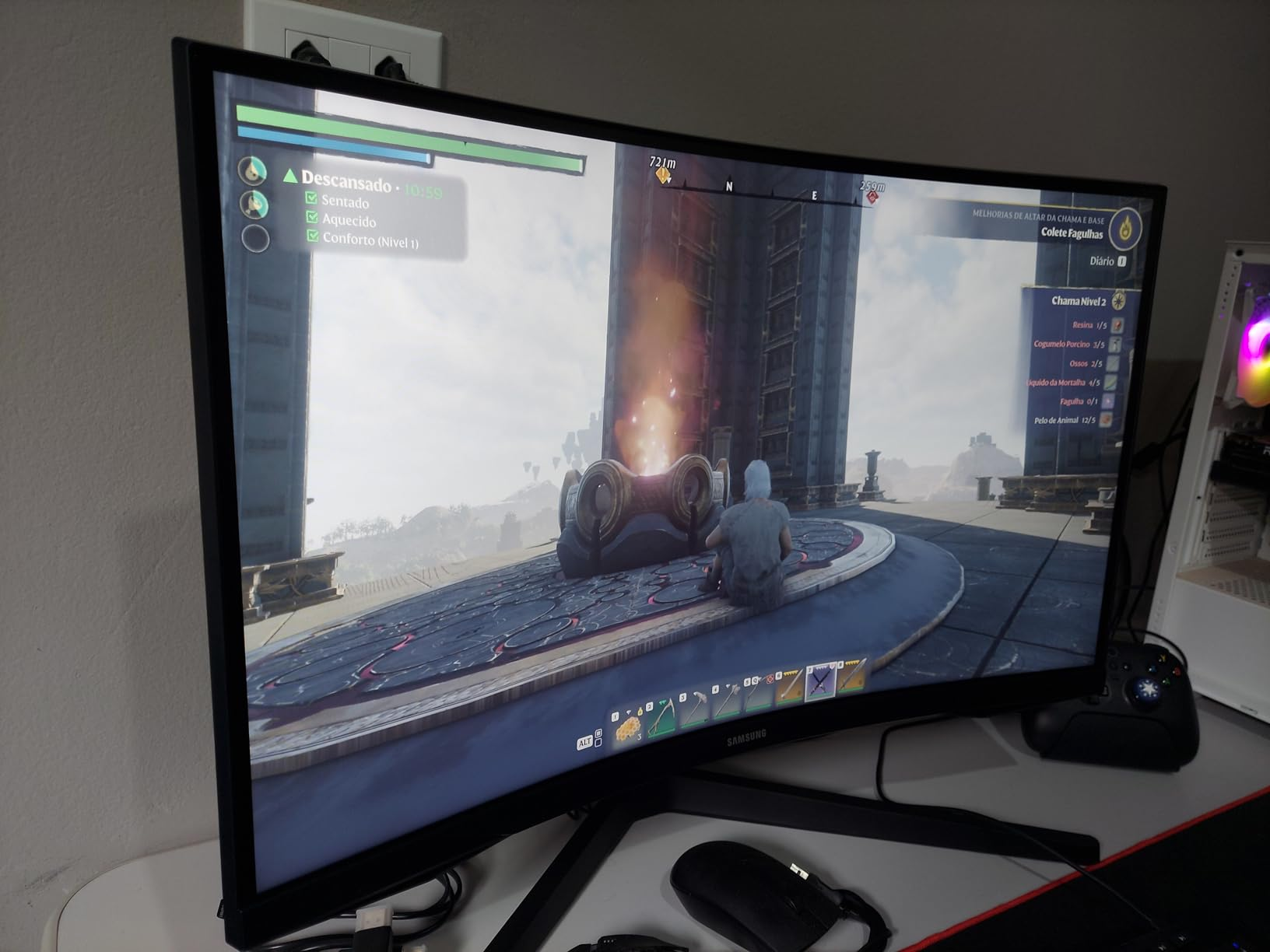 Monitor Gamer Samsung Odyssey G5 27, Resolução QHD, Taxa de atualização de 165Hz 