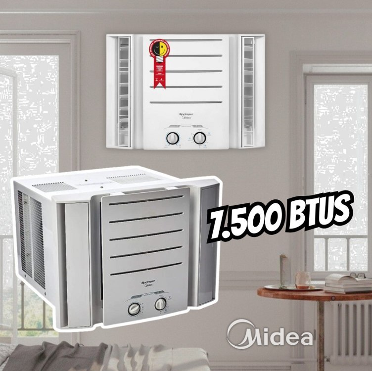 Ar-condicionado de Janela Springer Midea Mecânico Frio 7.500 BTU/h 127v