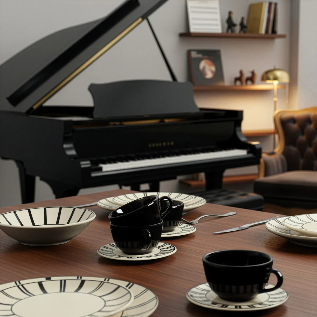 Aparelho De Jantar 20 Peças Serenata Unni Oxford