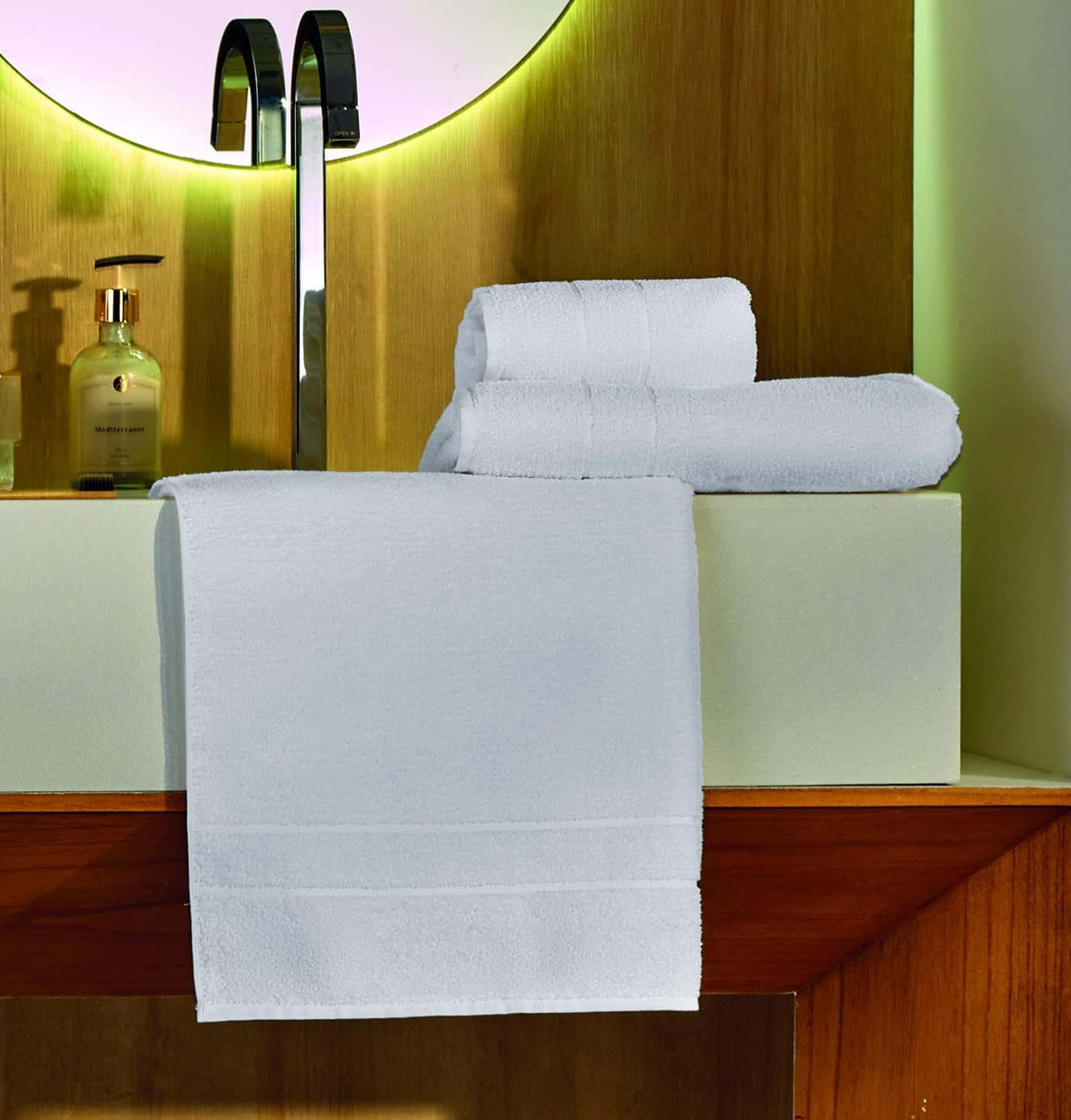 Kit 2 Toalhas de Banho, 90% algodão 10% poliéster Teka Monaco