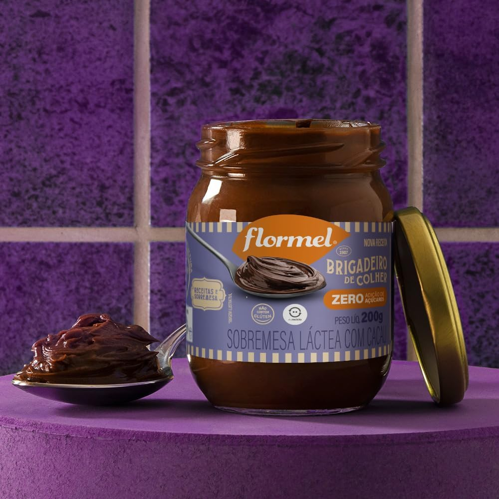 Brigadeiro de Colher FLORMEL Zero Açúcar 200 gramas