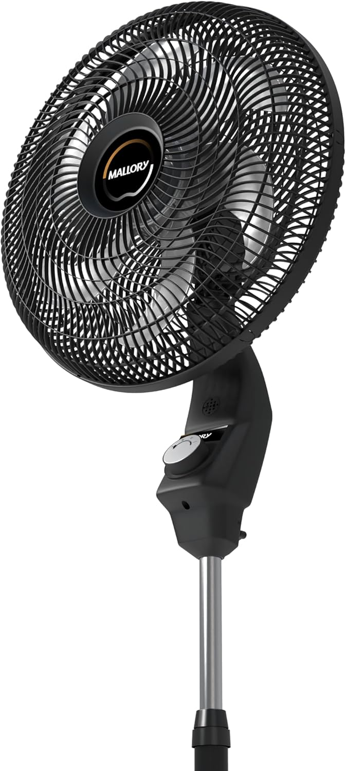 Ventilador de Coluna Mallory Éolo 126W, Silencioso, Hélice de 6 pás, Grade Especial em Sistema TS, Máxima Vazão e Mínimo Ruído – PR-GF- 220V