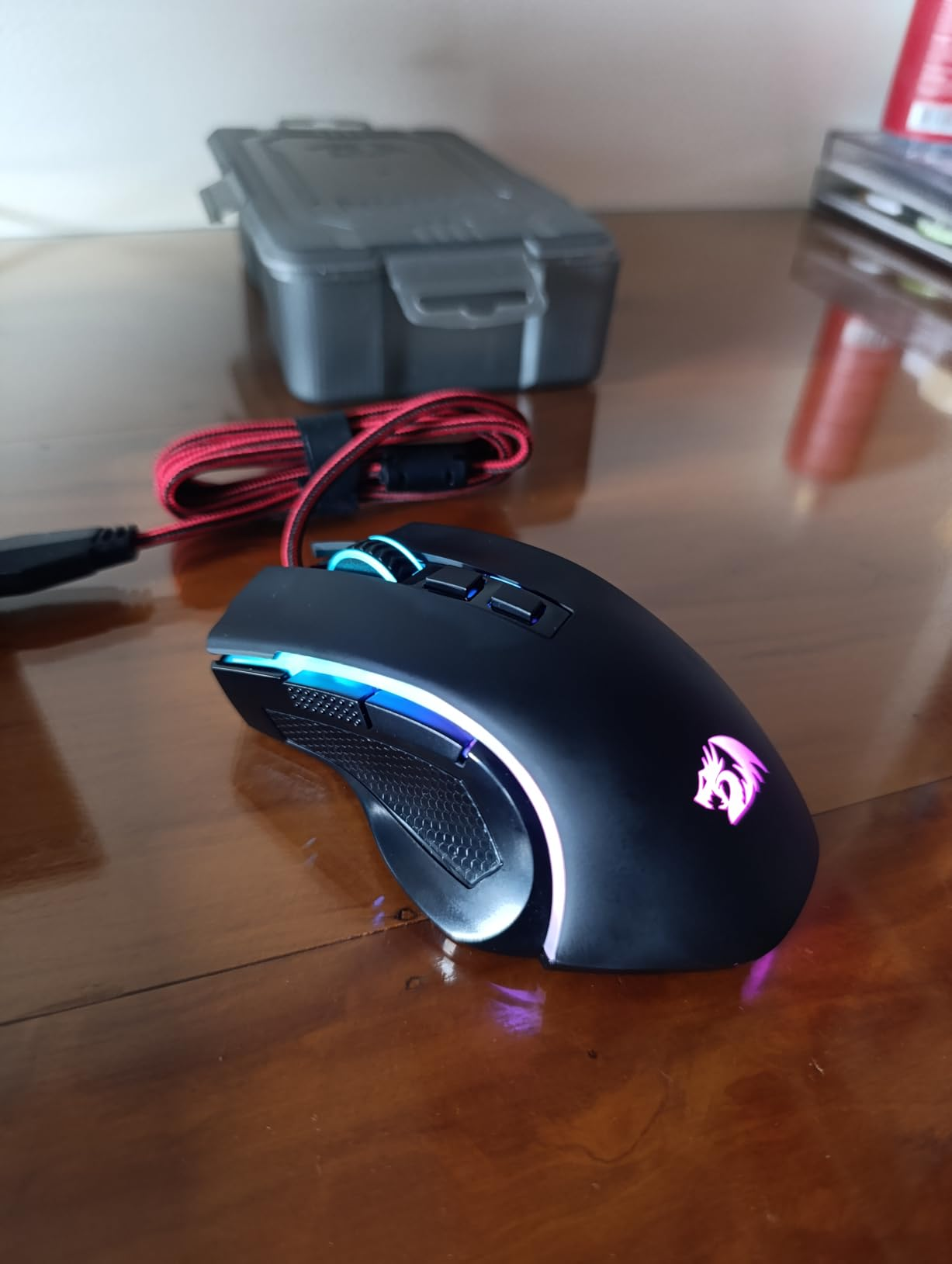 Mouse Gamer Redragon Griffin Preto RGB 7200 DPI M607