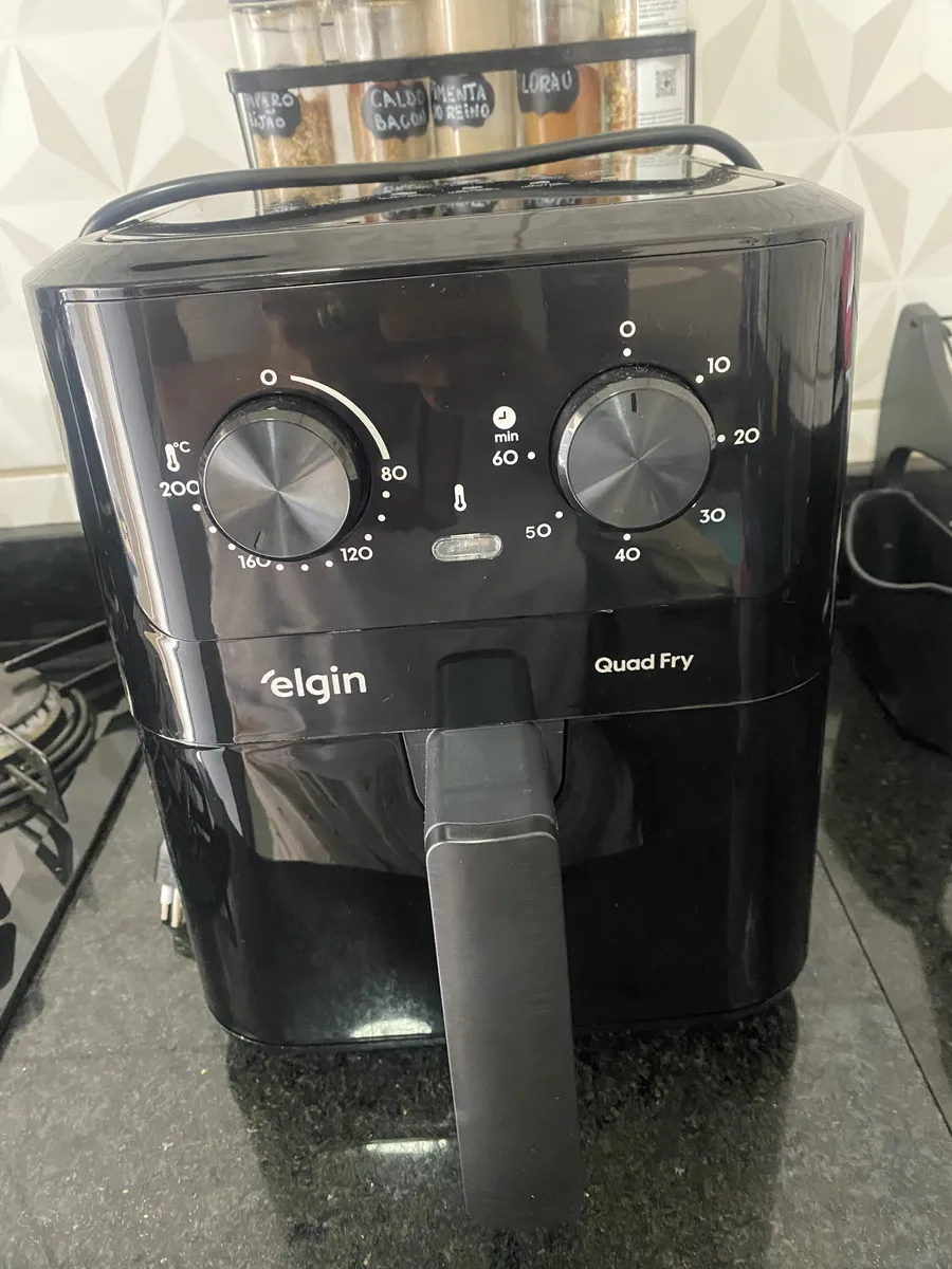Fritadeira Elétrica Air Fryer Quad Fry Elgin 4,2 L, 1400w Preto