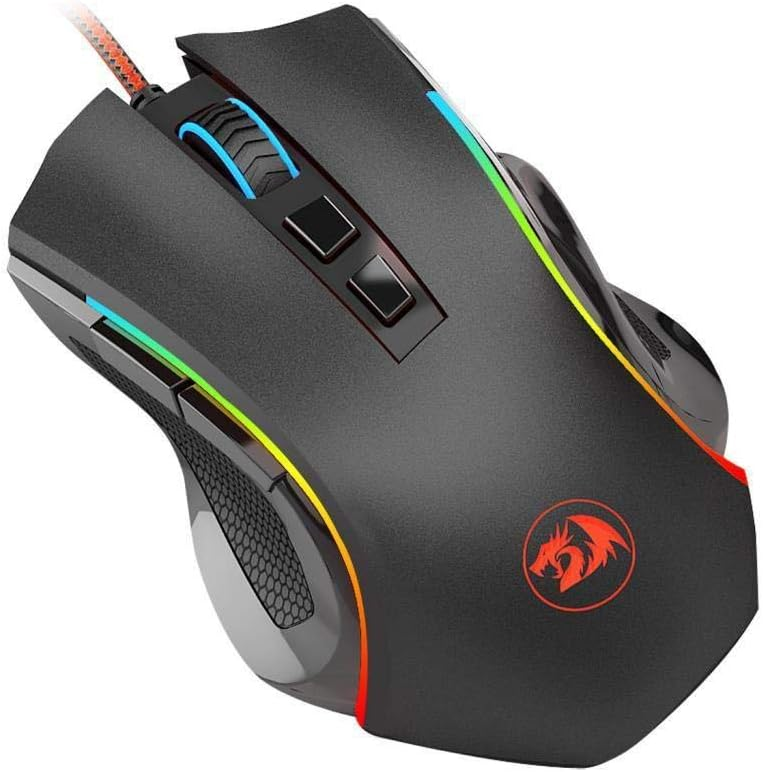 Mouse Gamer Redragon Griffin Preto RGB 7200 DPI M607