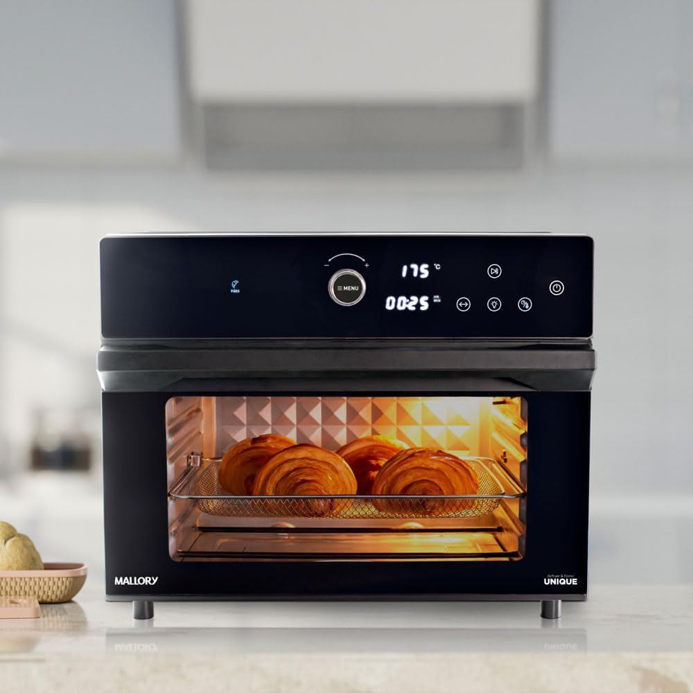 Fritadeira Elétrica Mallory Air Oven Unique – 30L, Multifunção, Controle de Temperatura 60°-220°, 7 Acessórios Exclusivos - 220V