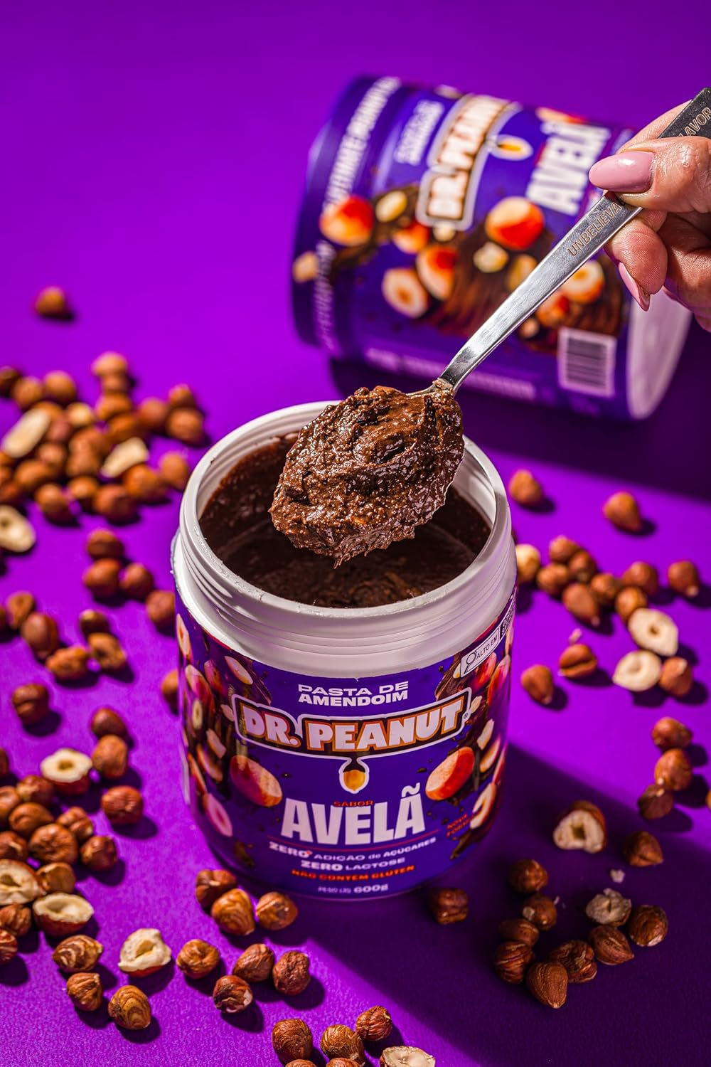 Dr. Peanut Pasta De Amendoim Avelã 250g - Com Whey Protein