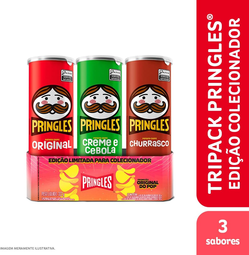 Pringles Original do Pop - Pack com 3 sabores