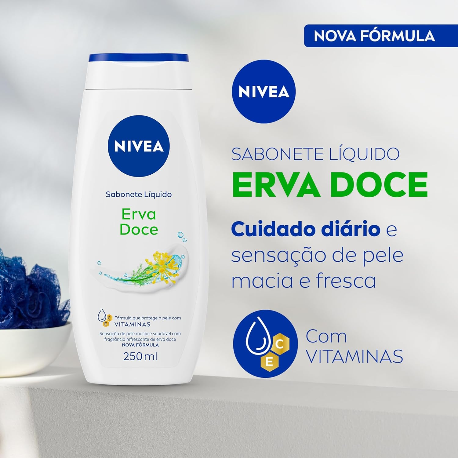 NIVEA Sabonete Líquido Erva Doce 250ml