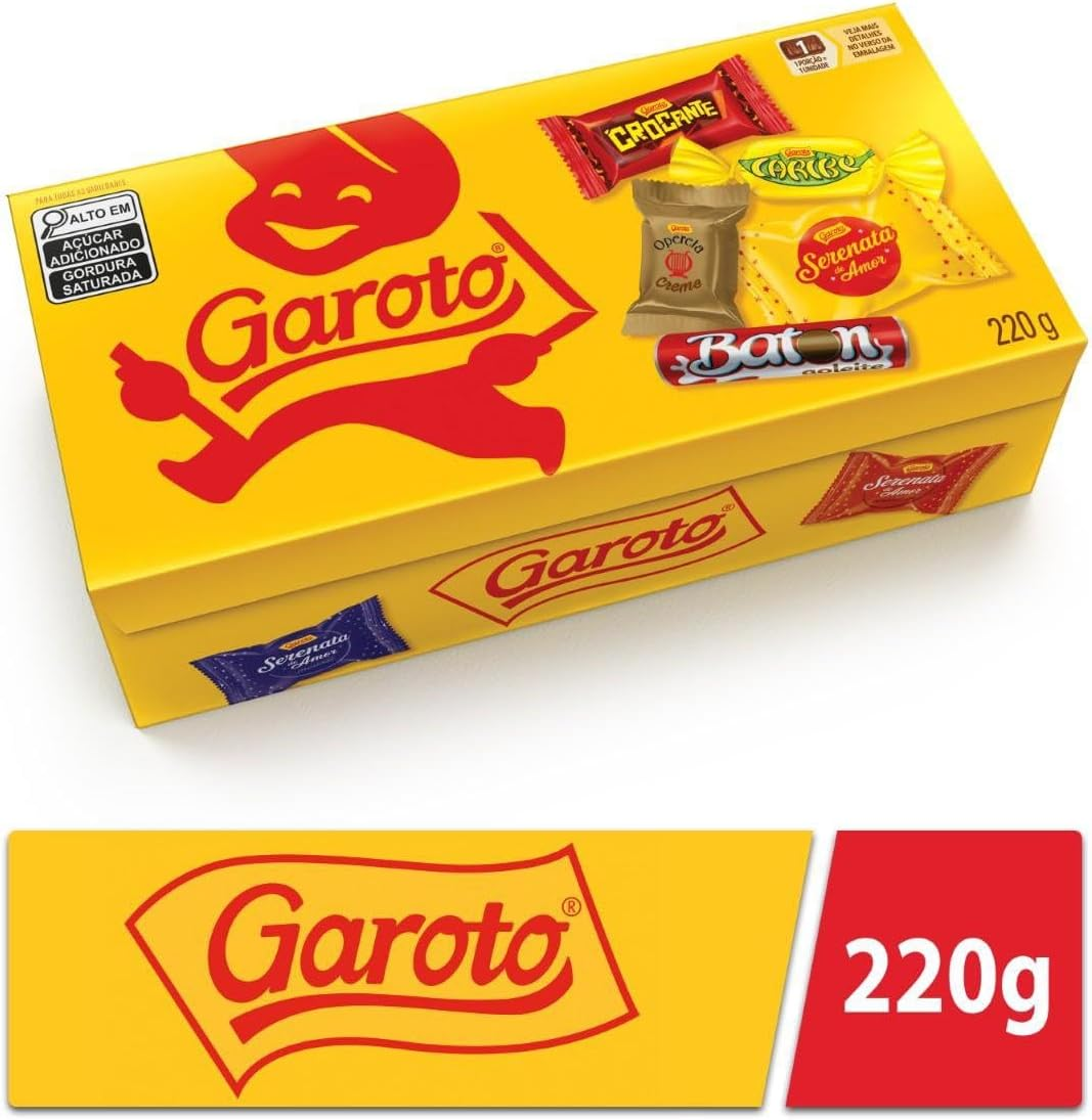 Bombom GAROTO Sortido Caixa 220g (Min. 2 Un.)