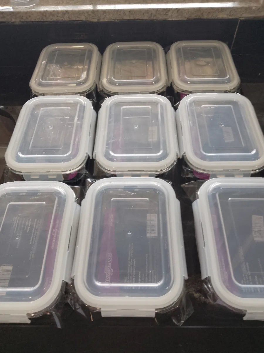 Kit 10 Potes Herméticos Vidro 640ml Starhouse Marmita Forno Micro-ondas