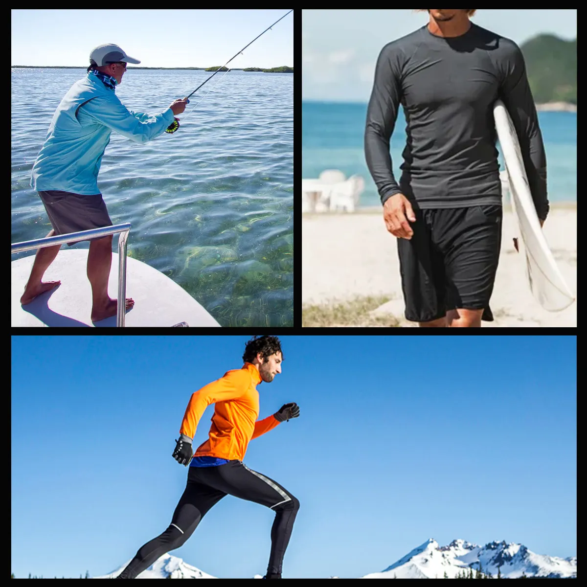 Kit 3 Camisetas Térmicas Masculina Segunda Pele Camisa Uv50-