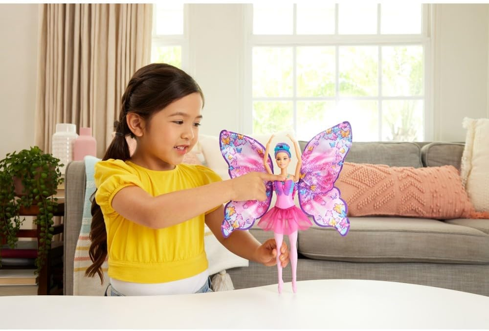 Barbie Fantasia Boneca Bailarina Borboleta para crianças a partir de 3 anos