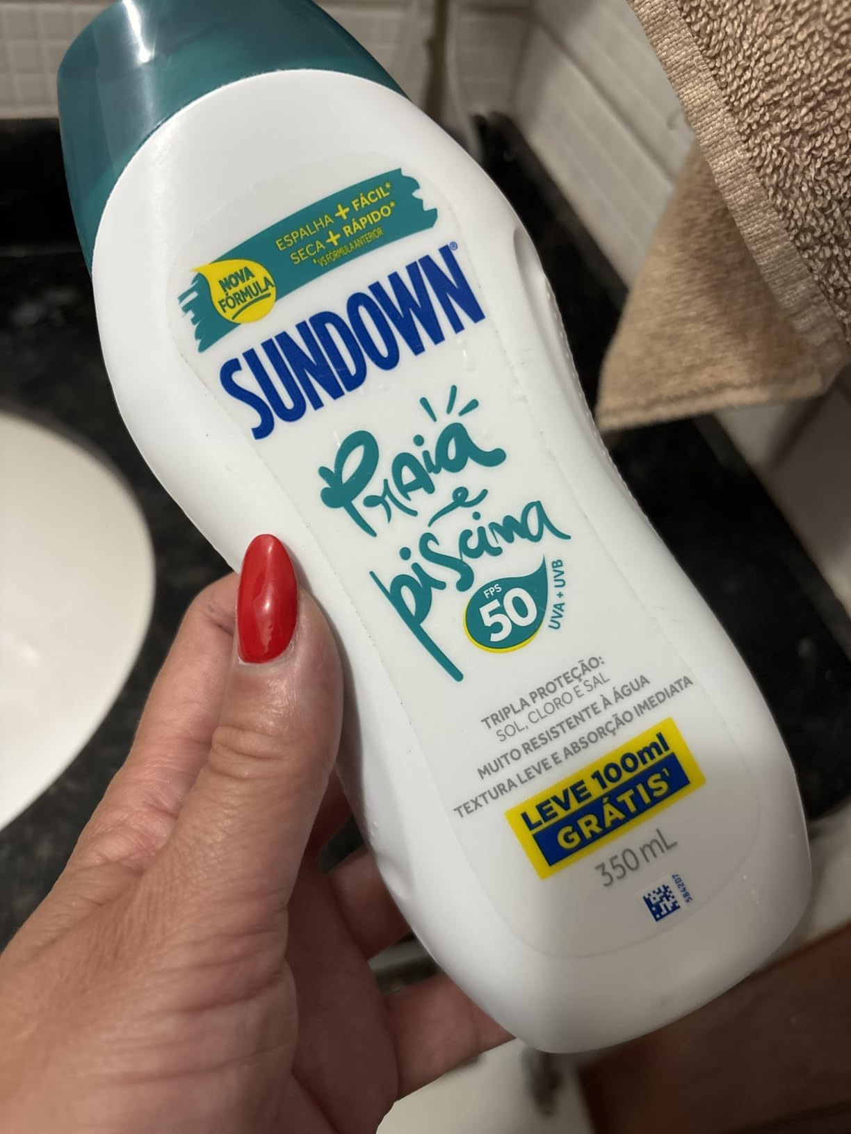 Sundown Protetor Solar Corporal Loção FPS 50, Pague 250ml e Leve 350ml