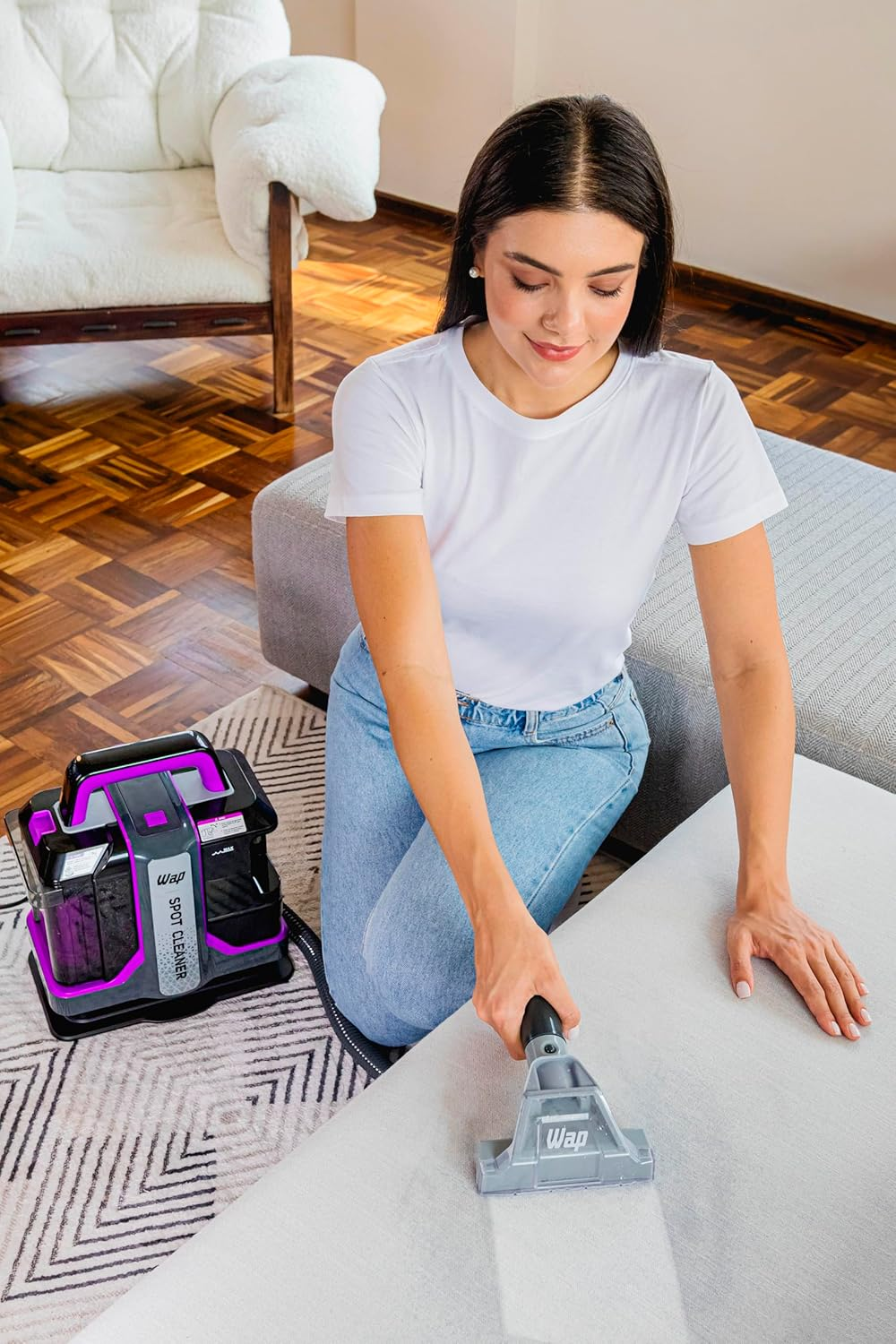 WAP Extratora Portátil Spot Cleaner W3, 3 em 1, Borrifa, Esfrega e Extrai, com Sistema de Autolimpeza, 1450W 127V