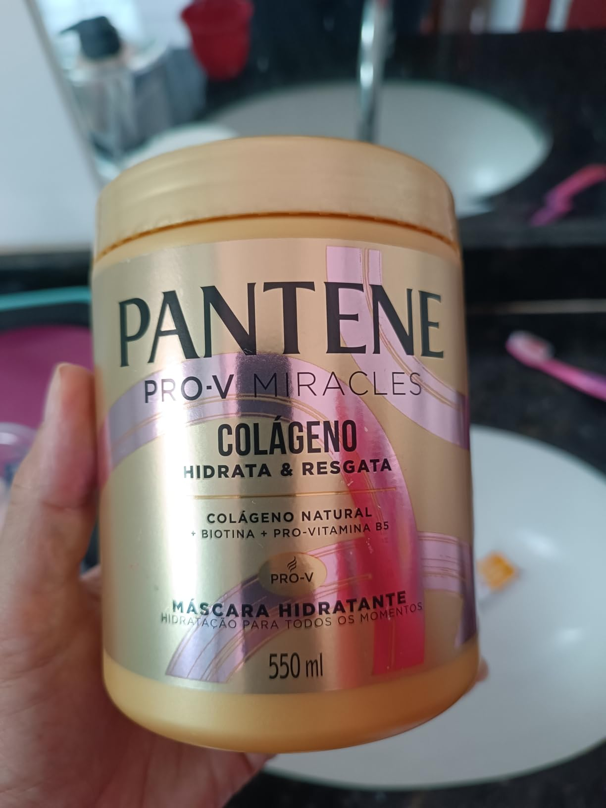 Máscara Hidratante Pantene Pro-V Miracles Colágeno Hidrata 