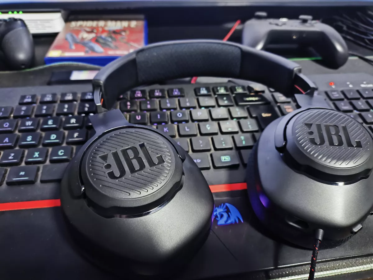 Headset Gamer Com Fio Quantum 100m2 Jbl JBLQTUM100M2BLK Com Mic - Preto