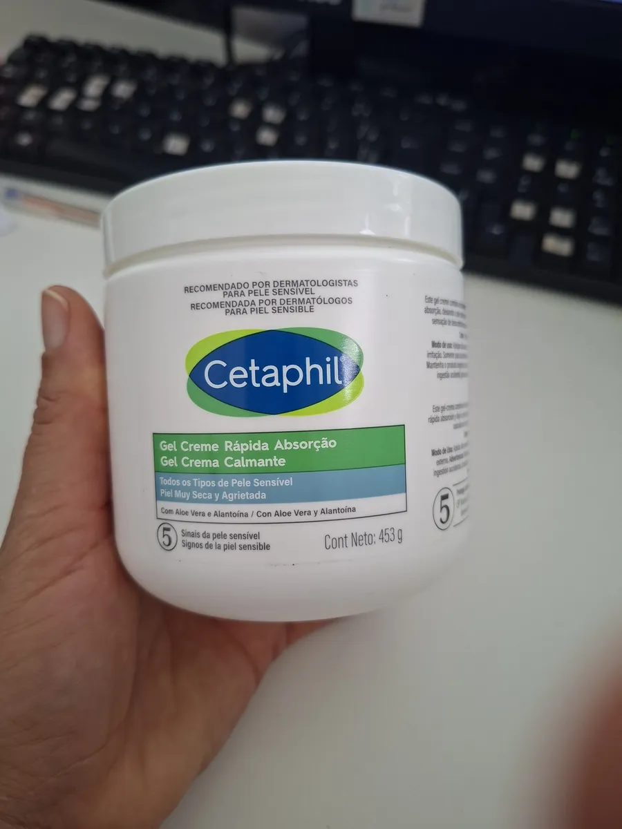 Gel Creme Hidratante Corporal para Pele Sensível Cetaphil 453g - Hidratação 48h com Aloe Vera