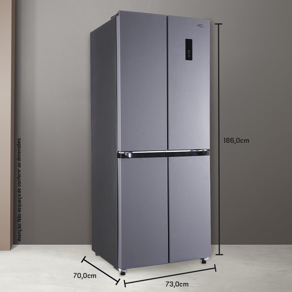 Geladeira Refrigerador HQ Frost Free Multidoor 426 Litros Prata HQ-426MDFF (127V)