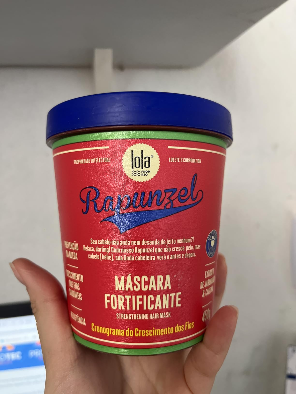 Rapunzel Máscara de Tratamento 450g , Lola Cosmetics
