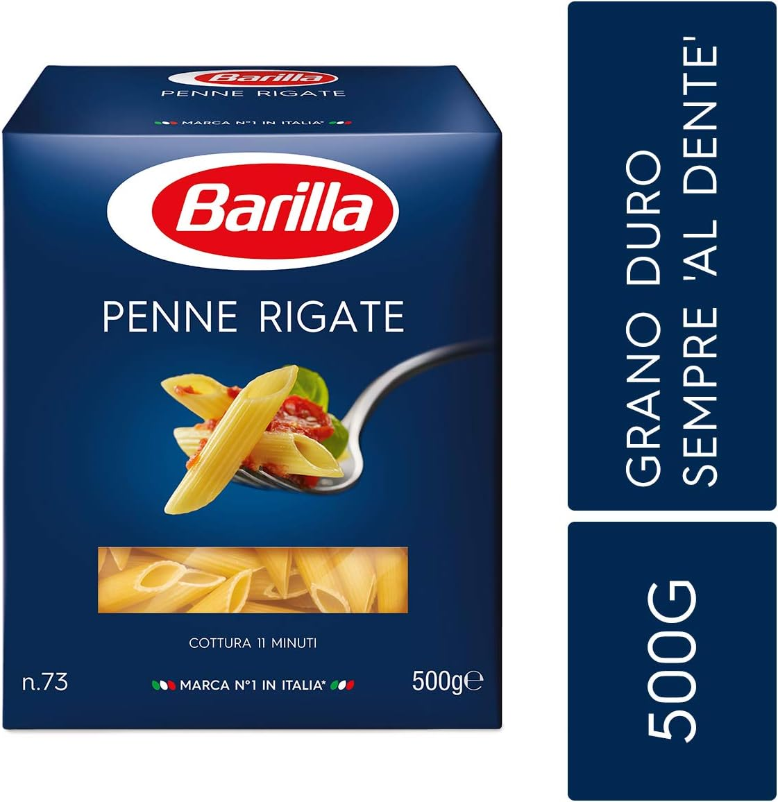 Barilla Macarrão Grano Duro Penne Rigate 500G