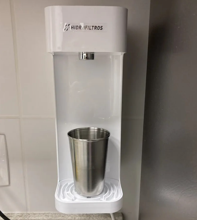 Purificador De Água Hidrofiltros Com Refil Facile C3 Cinza