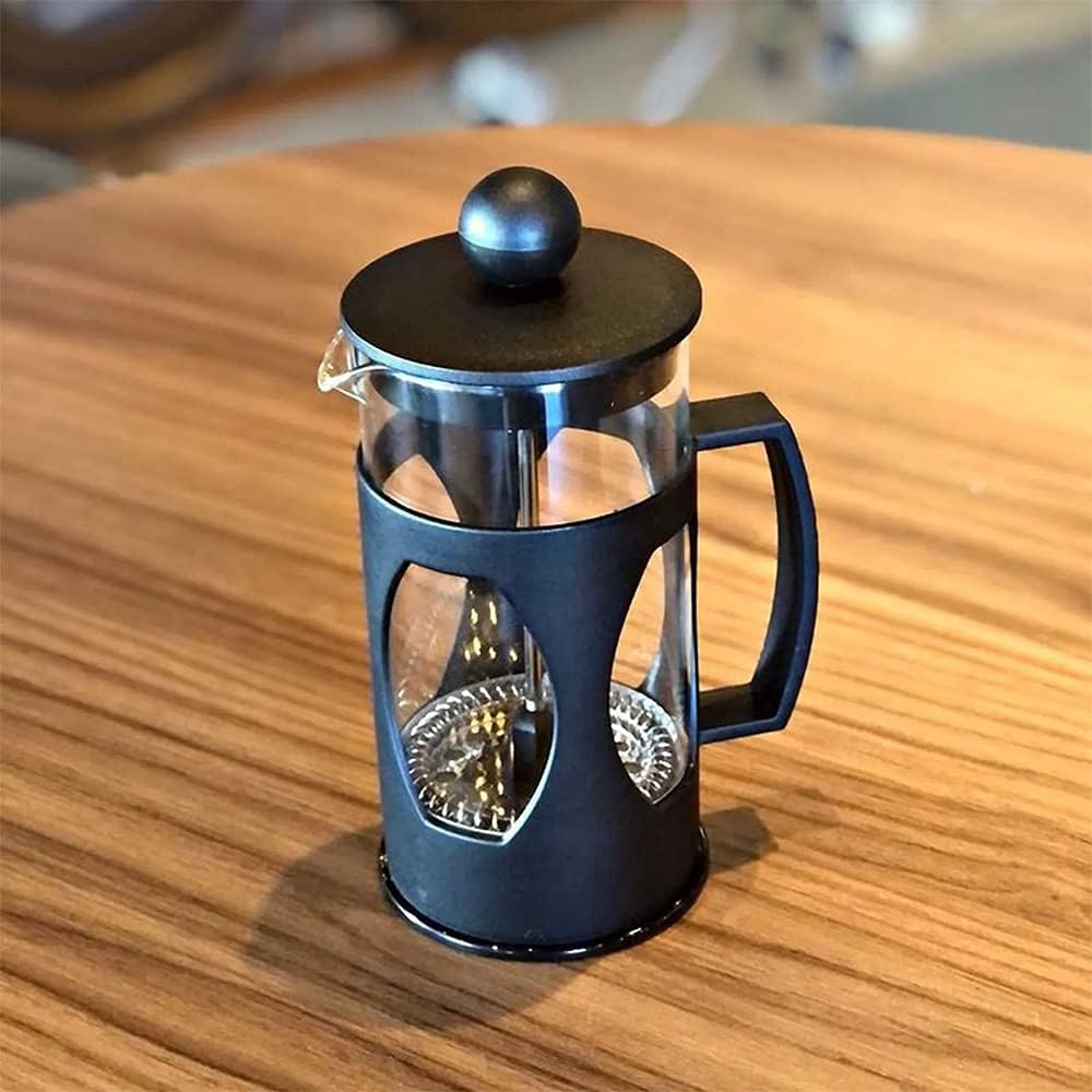 Mimo Style Cafeteira Prensa Francesa, Capacidade Para 350 ml, Com Haste e Alça, Resistente, Suporta Altas e Baixas Temperaturas (-20 °C a 180 °C), Excelente Sistema de Filtragem