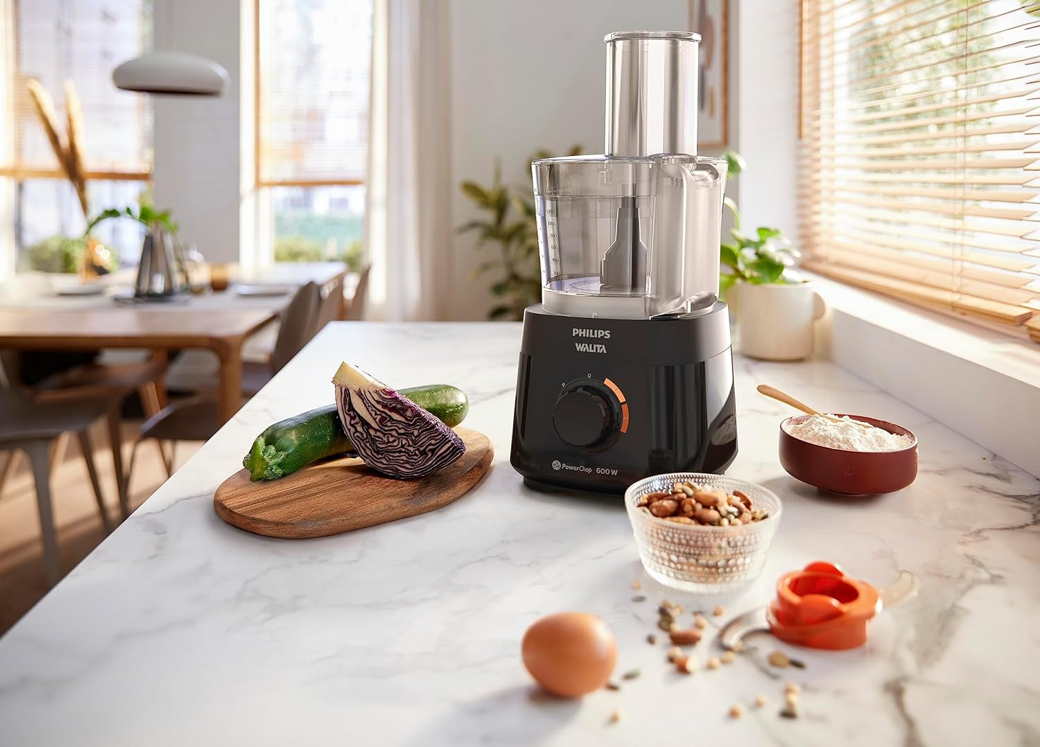 Multiprocessador PowerChop 600 Plus, Philips Walita, 4 em 1, Preto 600W,- RI7300/93