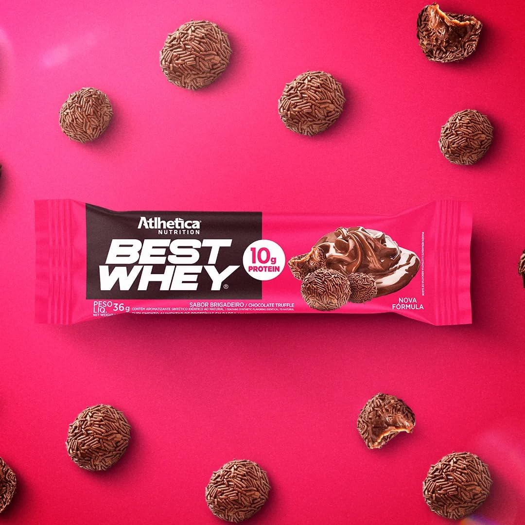 Best Whey Bar (Display c/ 12 unidades - 30g) - Sabor Brigadeiro, Atlhetica Nutrition