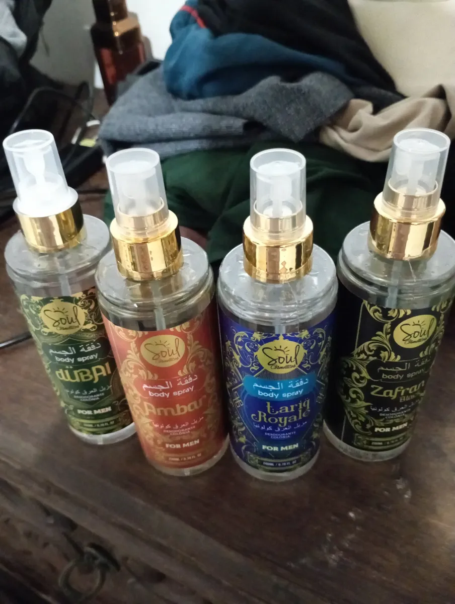 Body Splash Arabe Kit C/4un 200ml Perfume Masculino De Luxo