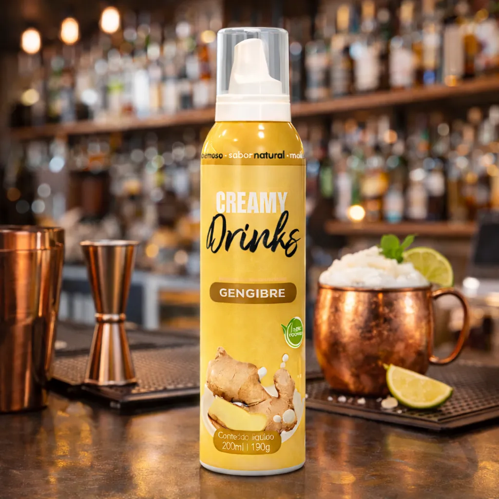 Spray de espuma Gengibre para Drinks Moscow Mule