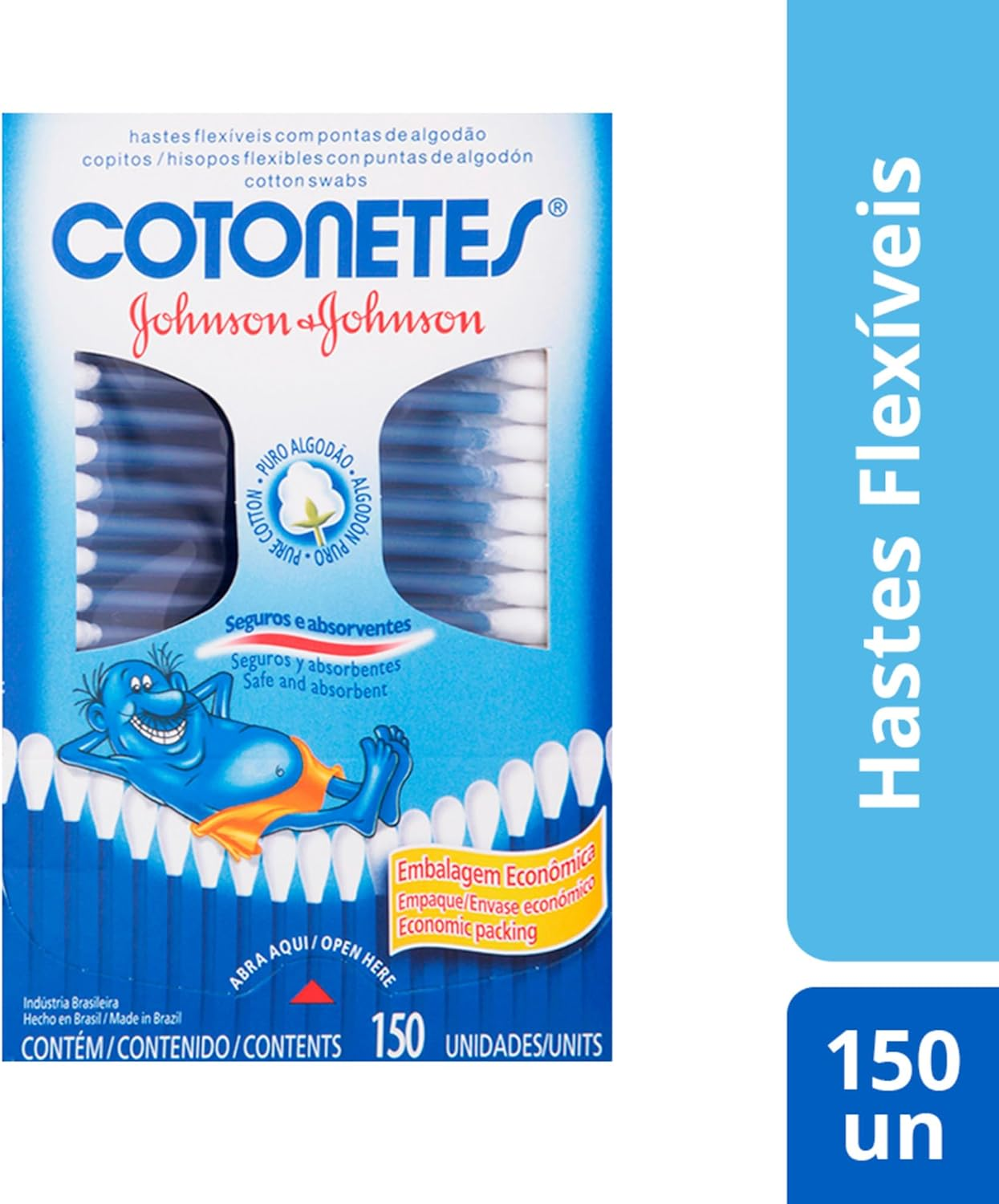 Cotonetes Hastes Flexíveis 150un