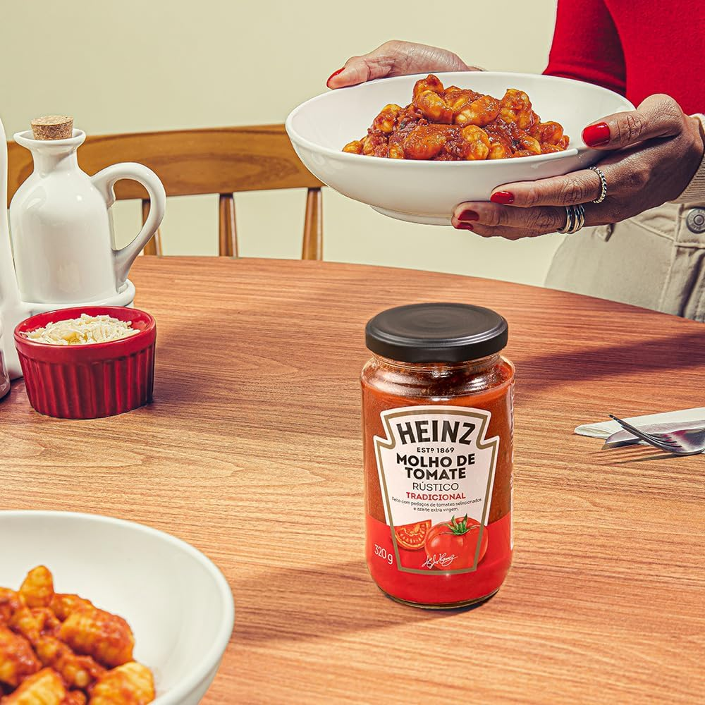 Heinz Molho de Tomate Rústico Tradicional em vidro, 320G