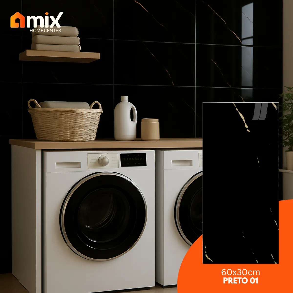 Kit 10 Placa Adesiva Mármore 3d Autocolante 60×30 Cm Painel Revestimento Decorativo Lavável Para Parede Preto 01