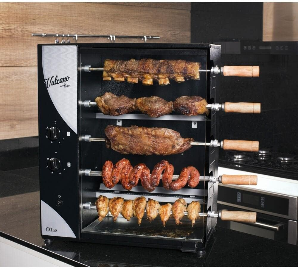 Assador a Gas Rot Vulcano 05 GLP Bivolt