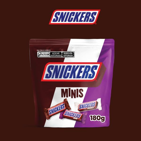 Chocolate Snickers Variedades Minis 180g