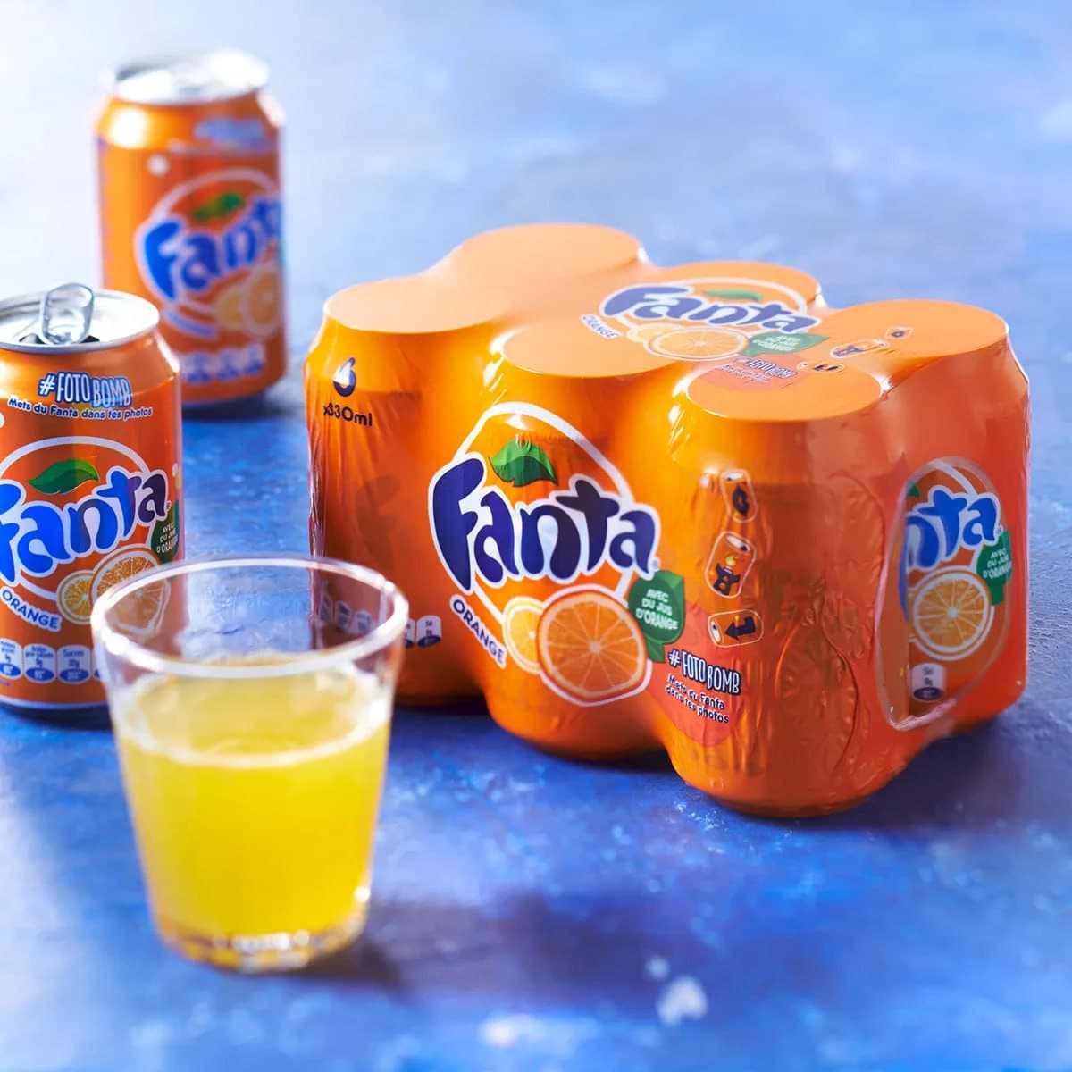 Pack de Fanta Laranja lata 350ml 6 unidades