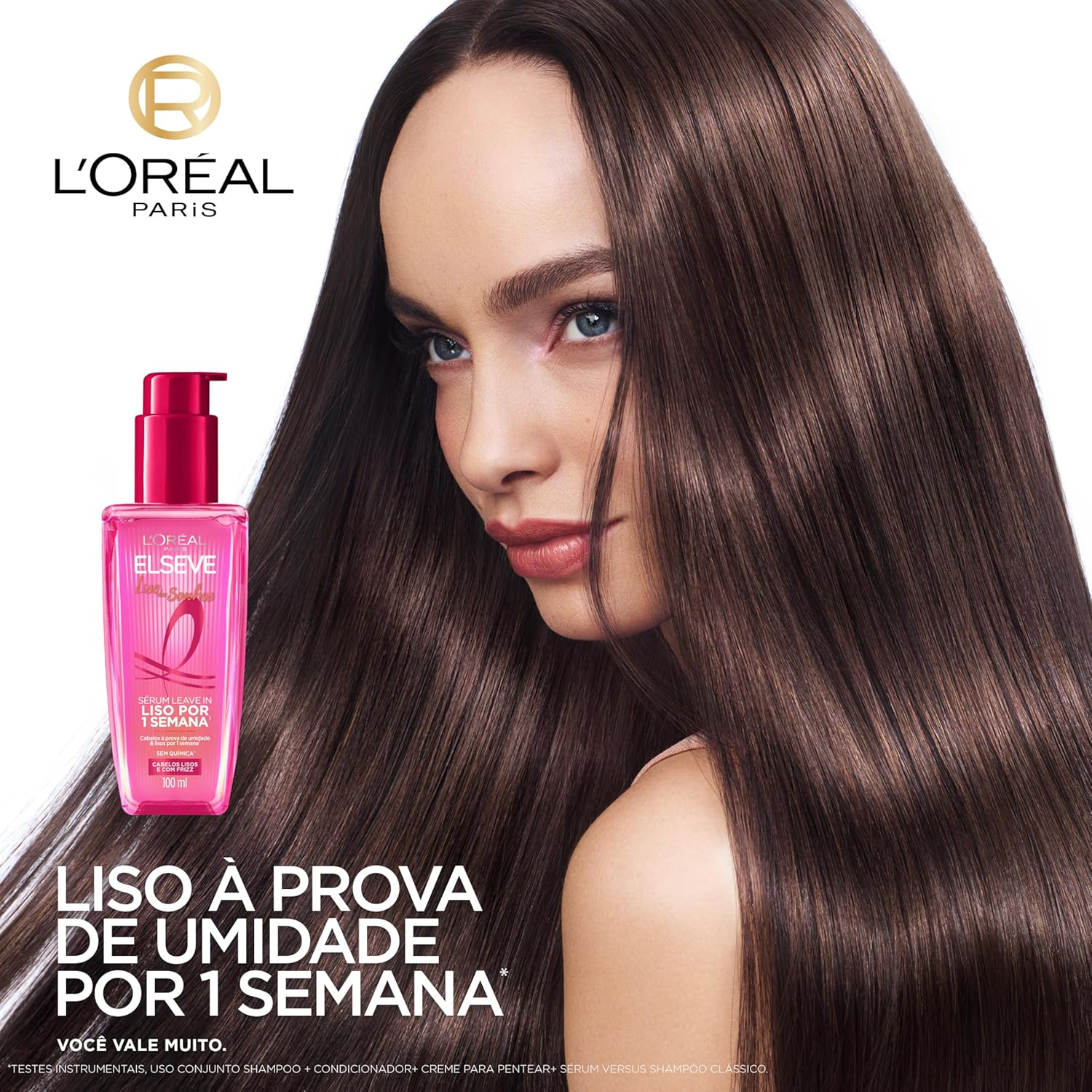 L'Oréal Paris Elseve Liso dos Sonhos, Sérum Leave-in com Tecnologia Ativada , Antifrizz,  100ml