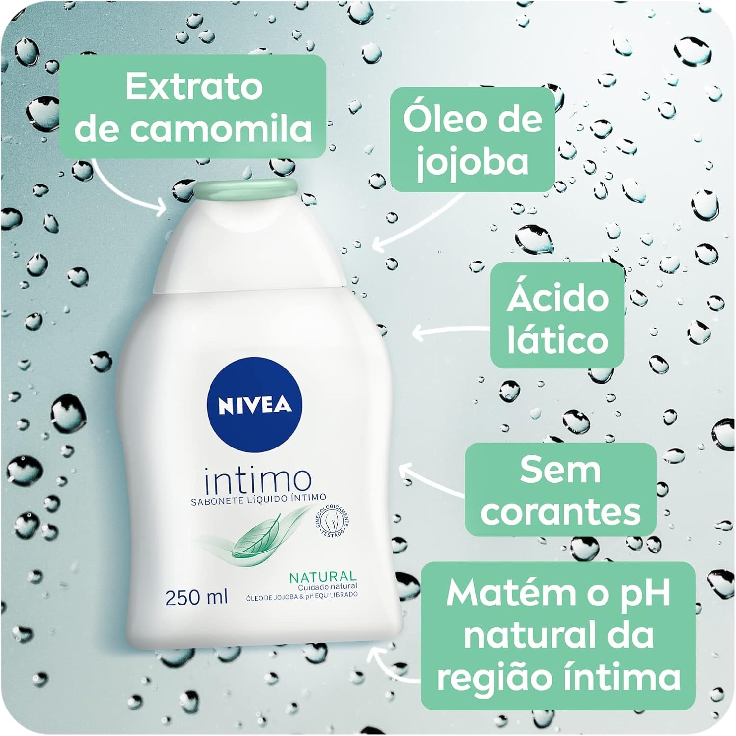 NIVEA Sabonete Líquido Íntimo Natural 250ml