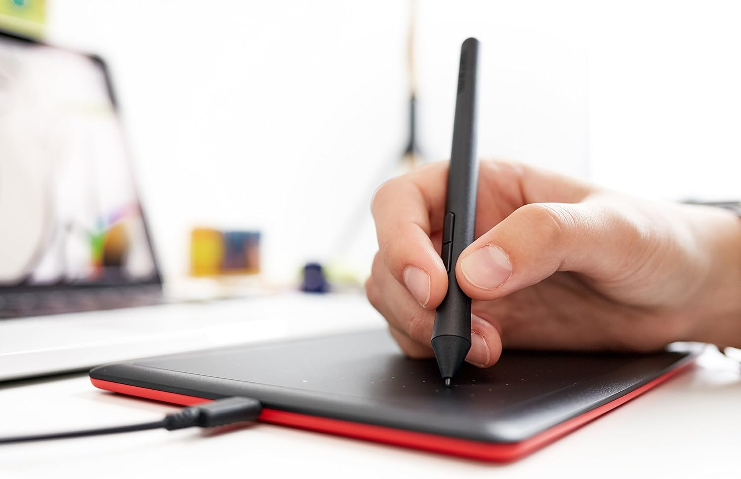 Mesa Digitalizadora One By Wacom (Ctl472), Wacom, Tablets de design gráfico, Preto, Pequeno