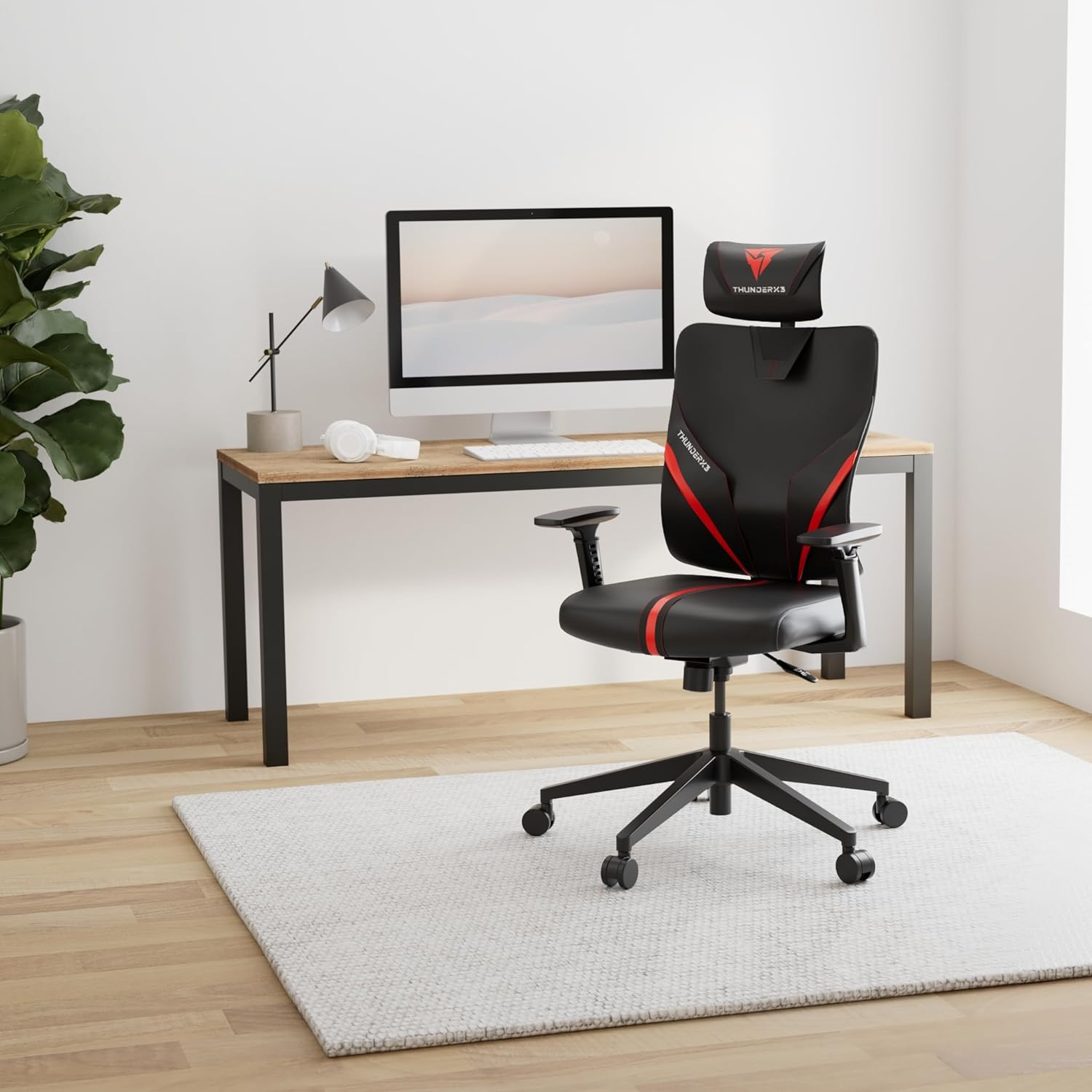 Cadeira Ergonômica Yama1 Vermelha ThunderX3