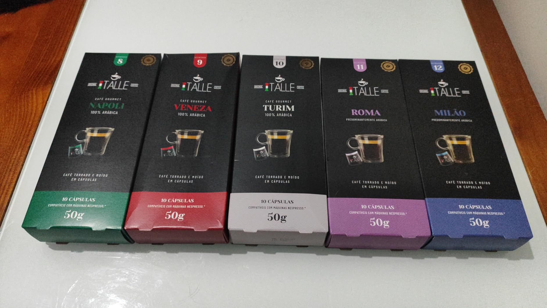 Cápsulas Compativeis Nespresso Café moido e torrado Cafe Italle 50 Und