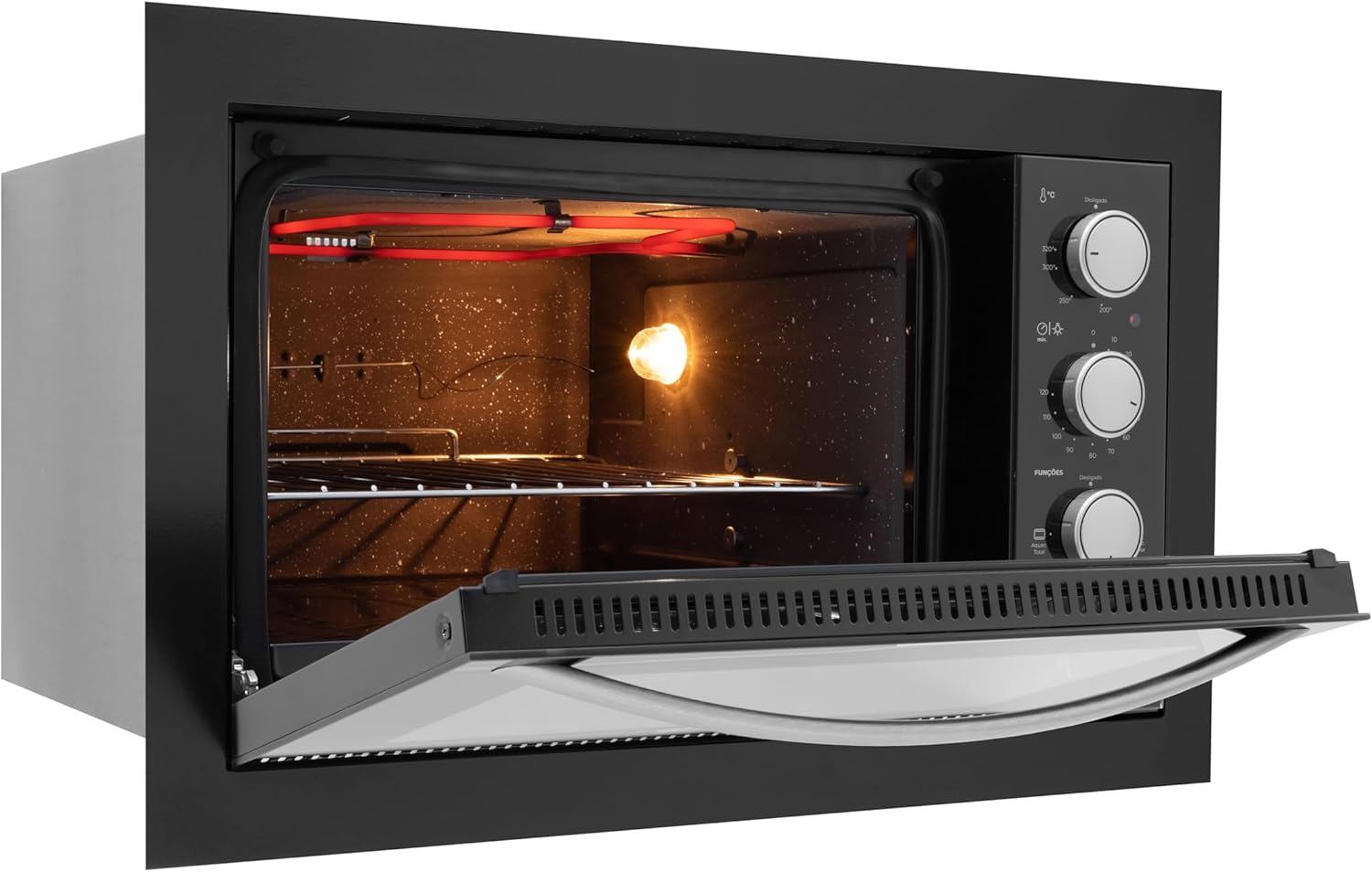 FISCHER FORNO ELÉTRICO EMBUTIR FIT LINE 48L BLACK 127V 34493-95481