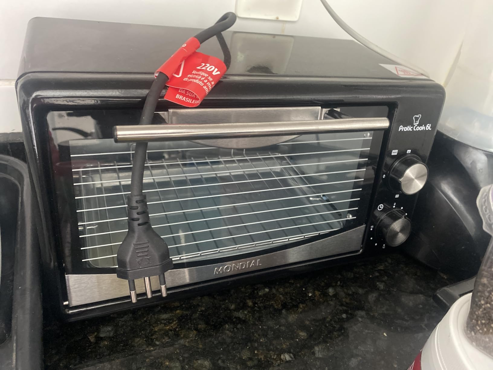 MONDIAL Forno Pratic Cook 6L, Preto, 650W, 110V - FR-09