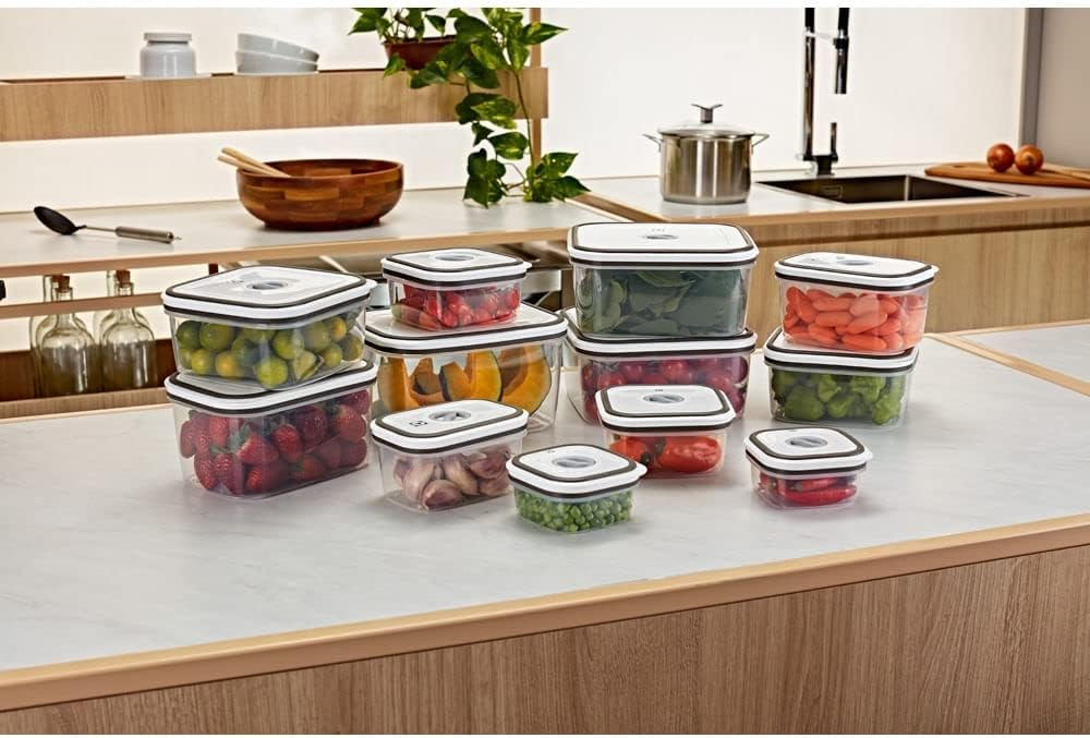 Electrolux Kit 12 Potes Herméticos de Plástico Retangulares