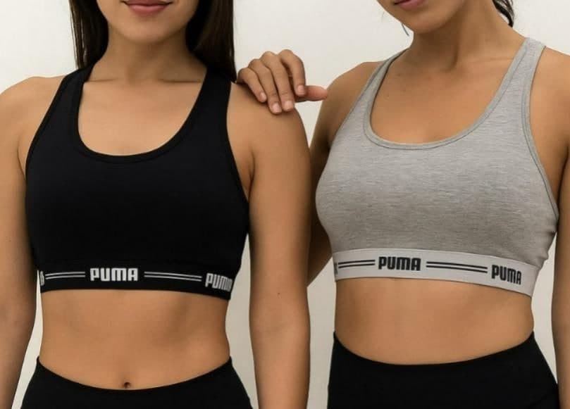 Kit 2 Top Academia Puma Treino Fitness Esportivo Algodão